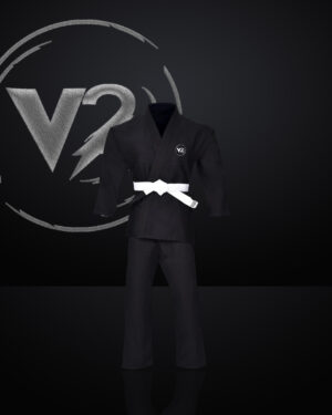 V2B Kid Power BJJ Black Uniform