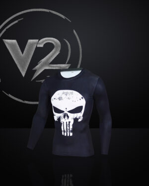 "Steel Edge Skull Gym Jersey Shirt"