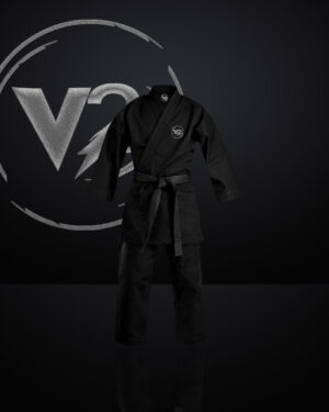 Classic Black Judo Uniform: Cotton and Durable Polyester