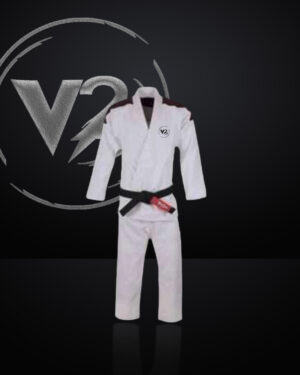 "White and Black Judo Uniform High-Performance"
