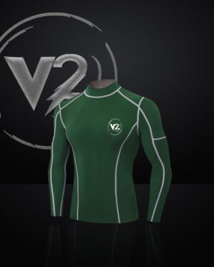 "Modern Green Gym Jersey Shirt with White Trim"